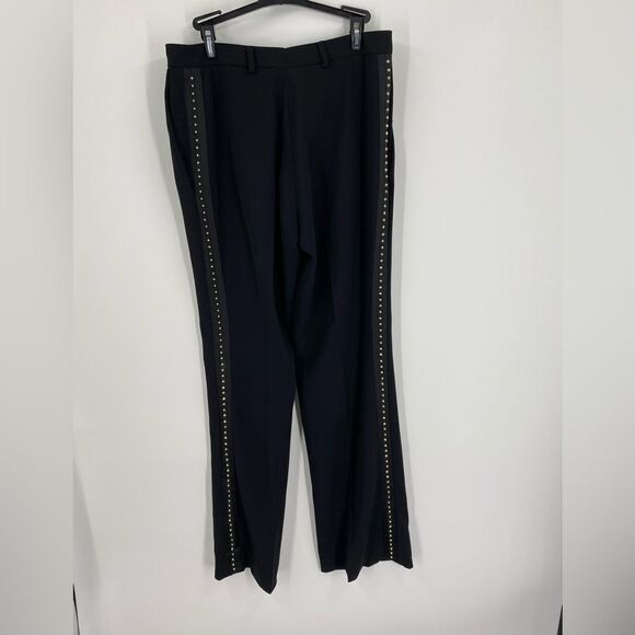 Just Cavalli Women’s Black Pants with Stud Details on the sides size 10 - Picture 3 of 3
